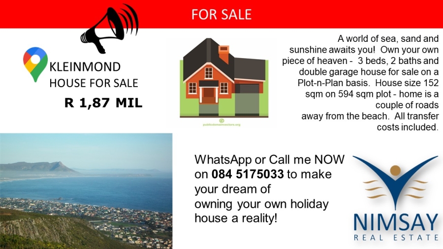 3 Bedroom Property for Sale in Kleinmond Western Cape
